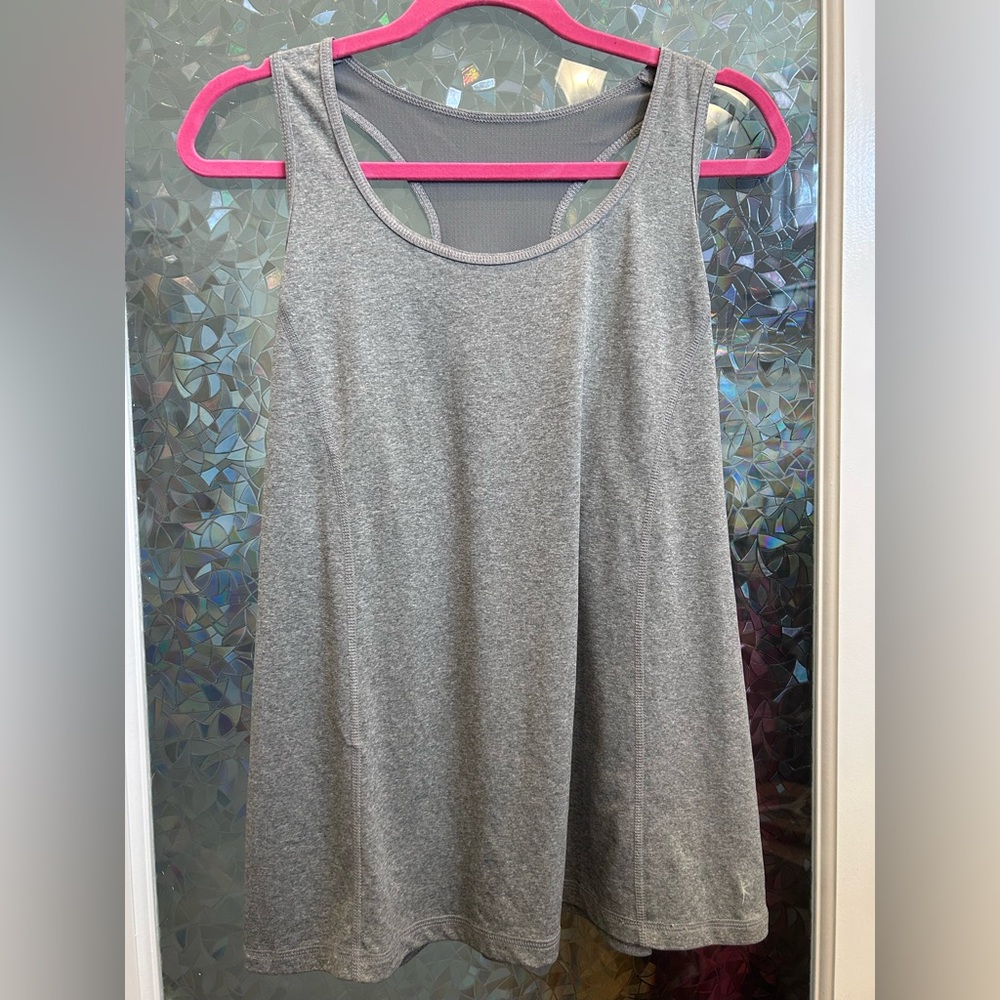 Danskin Now Gray Relaxed Tank Top B6